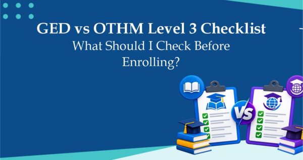 GED OTHM 3 Enrolment Checklist